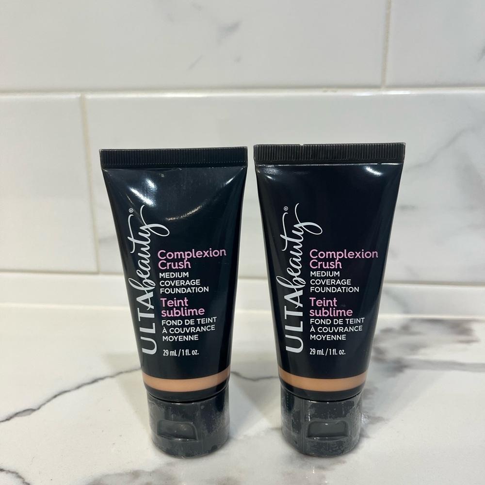 New set of‎ 2 1 fl oz Ulta Beauty Medium Coverage Foundation, Light Medium Cool